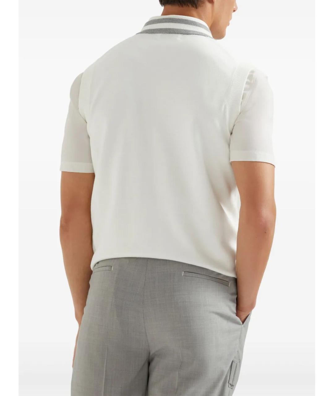 BRUNELLO CUCINELLI Белая хлопковая жилетка, фото 5