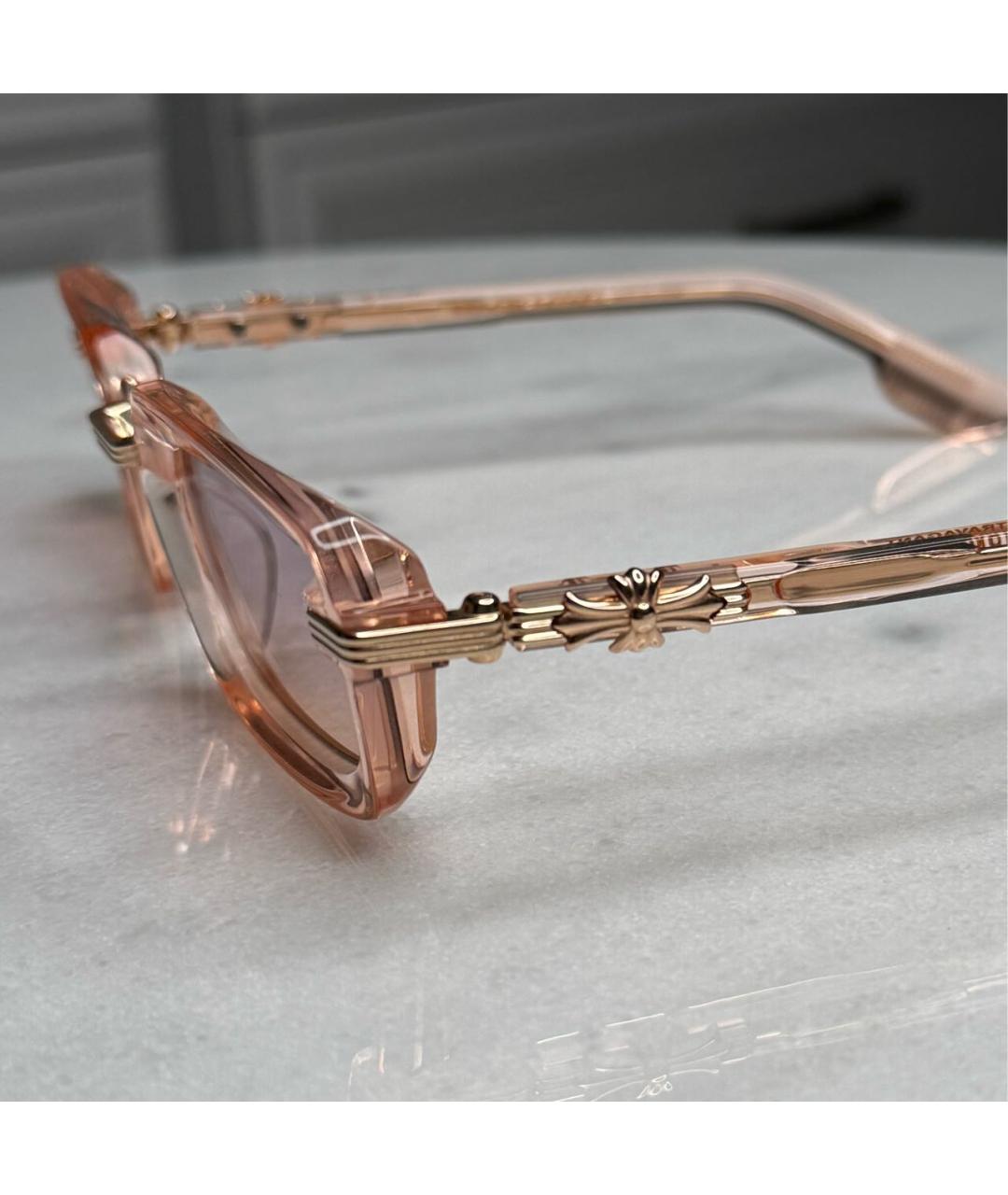 CHROME HEARTS Коралловые пластиковые солнцезащитные очки, фото 3