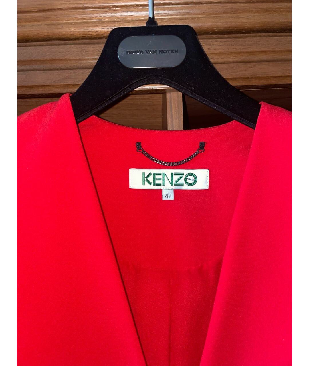 KENZO Красный ацетатный жакет/пиджак, фото 3