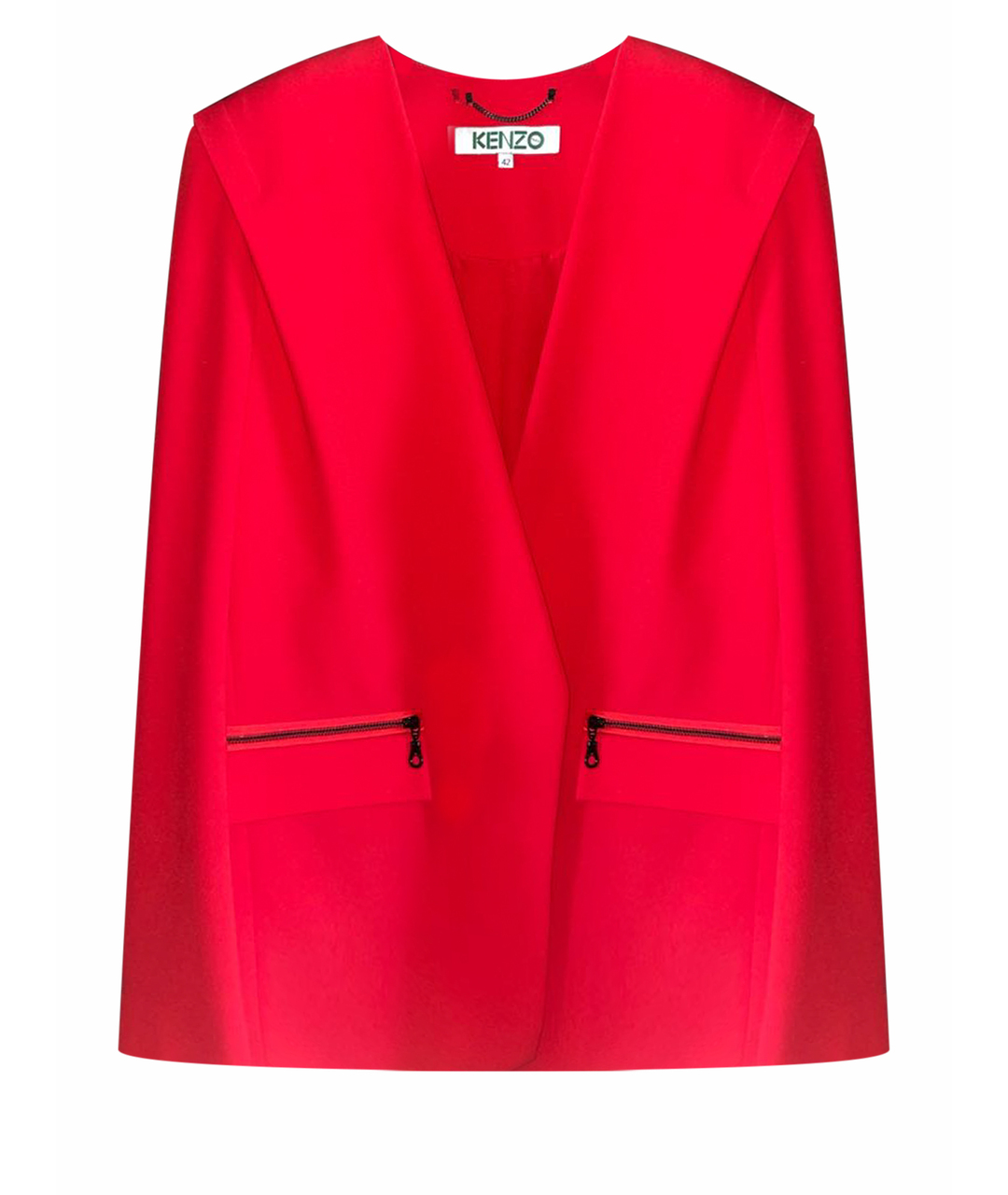 KENZO Красный ацетатный жакет/пиджак, фото 1
