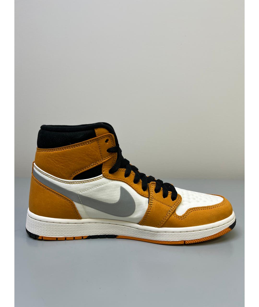 JORDAN Оранжевое высокие кроссовки / кеды, фото 7