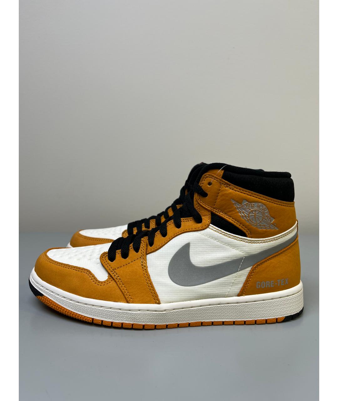 JORDAN Оранжевое высокие кроссовки / кеды, фото 3