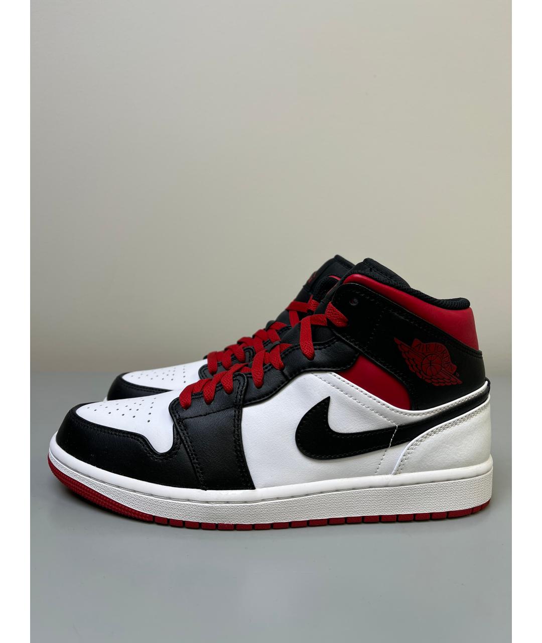 JORDAN Красные высокие кроссовки / кеды, фото 3