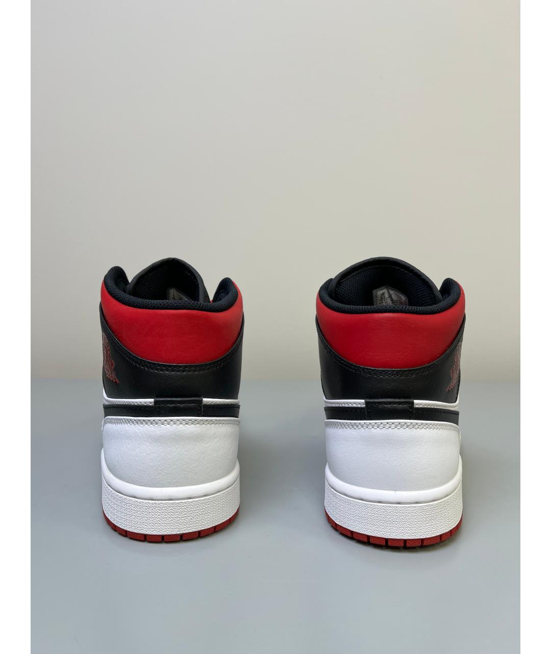 JORDAN Красные высокие кроссовки / кеды, фото 5