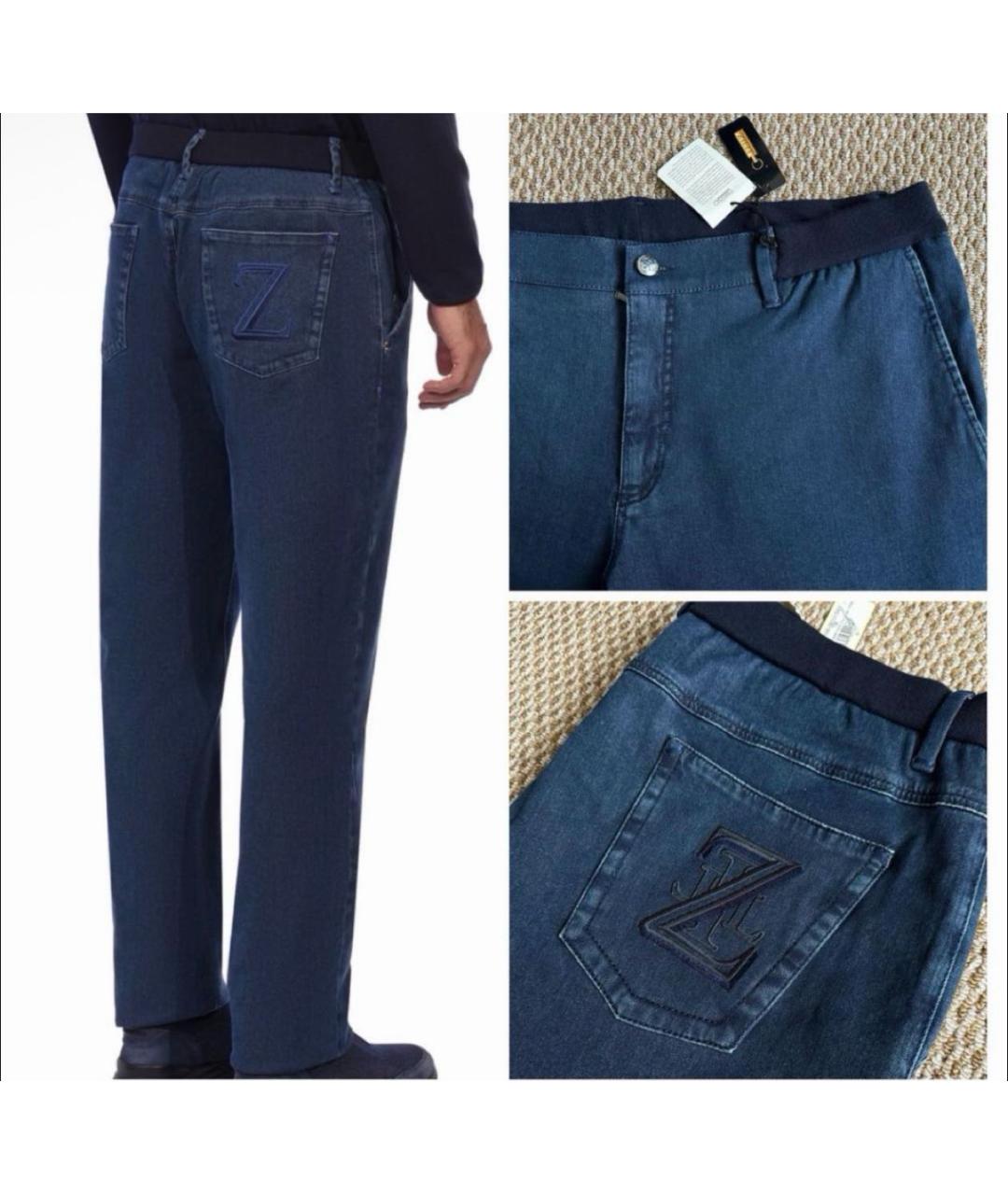 ZILLI Темно-синие джинсы, фото 2
