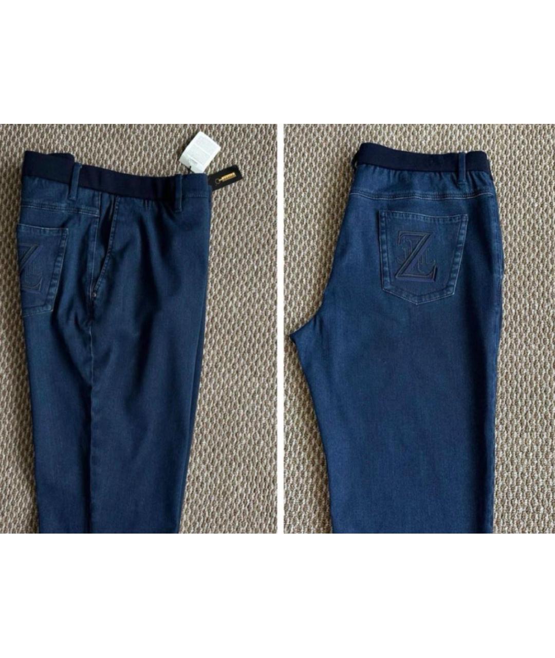 ZILLI Темно-синие джинсы, фото 6