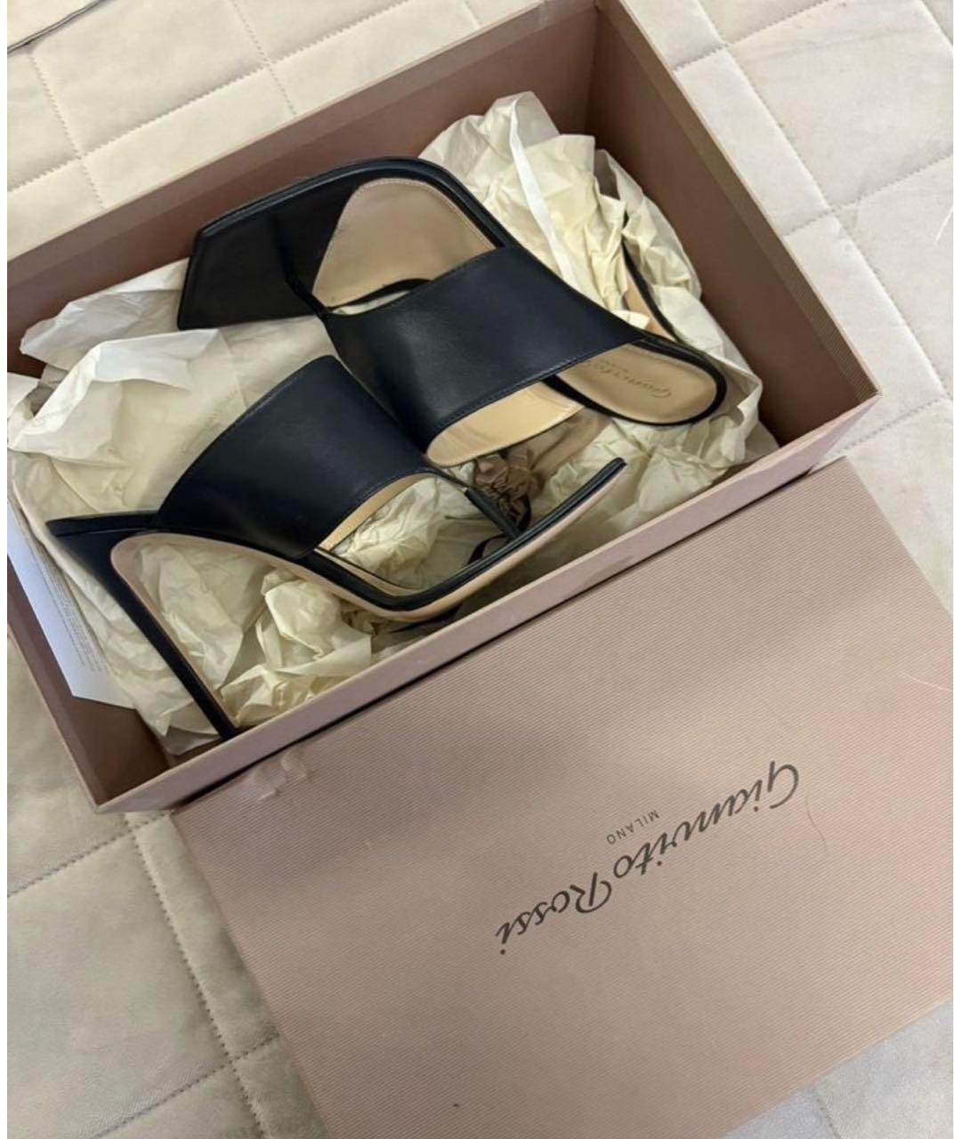GIANVITO ROSSI Черные кожаные туфли, фото 3