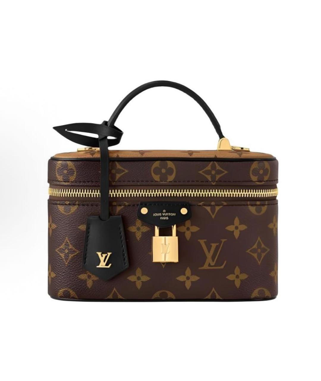 LOUIS VUITTON Коричневая сумка с короткими ручками Vanity для