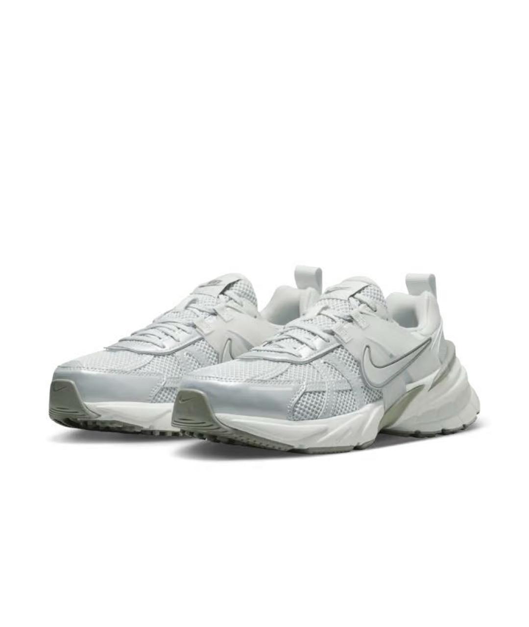NIKE Серые кожаные кроссовки, фото 2