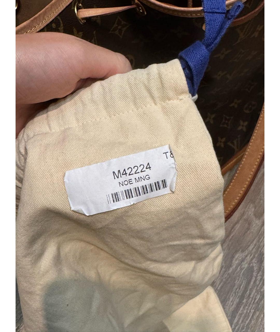 LOUIS VUITTON Коричневая кожаная сумка тоут, фото 2