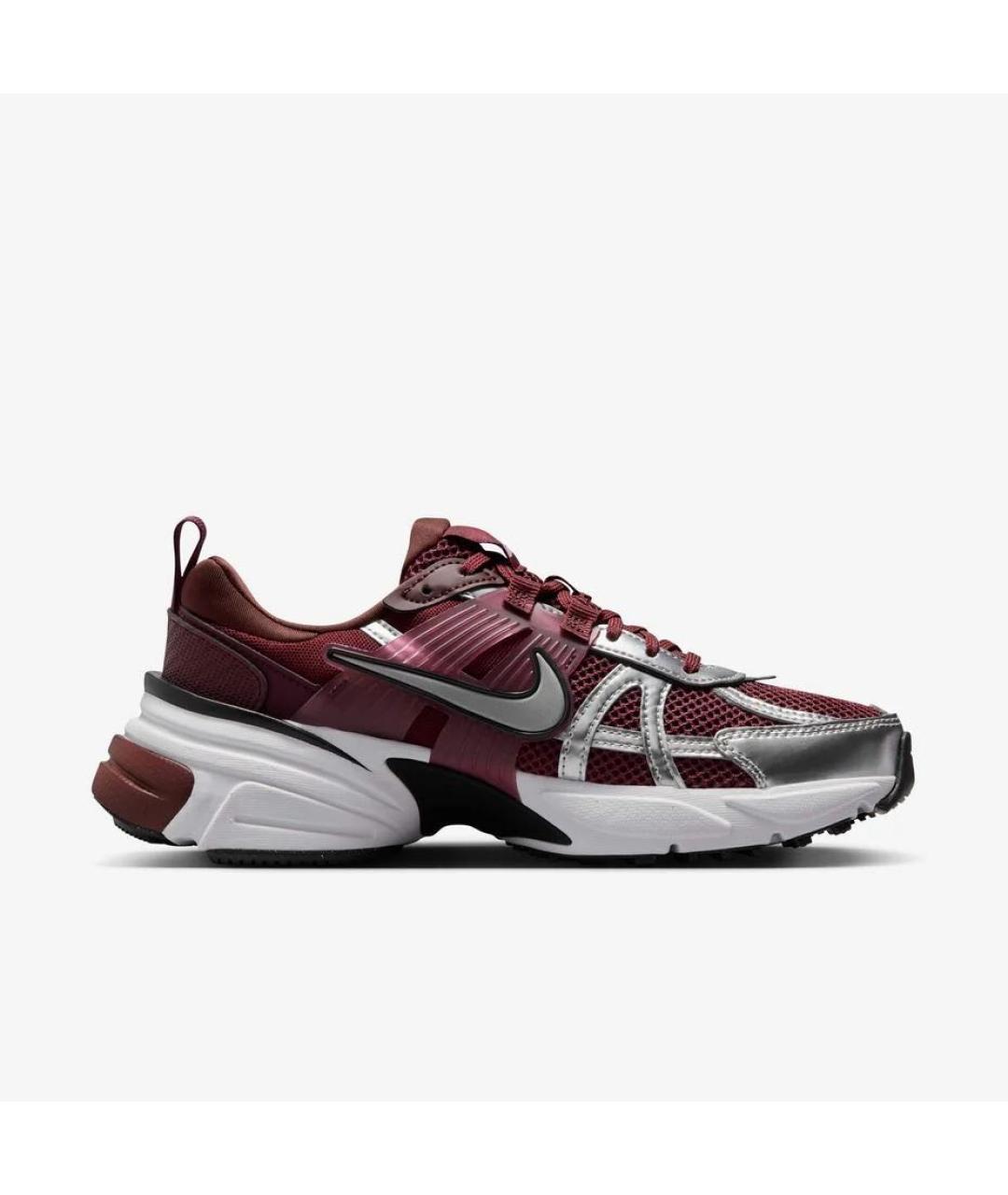 NIKE Бордовые кожаные кроссовки, фото 9