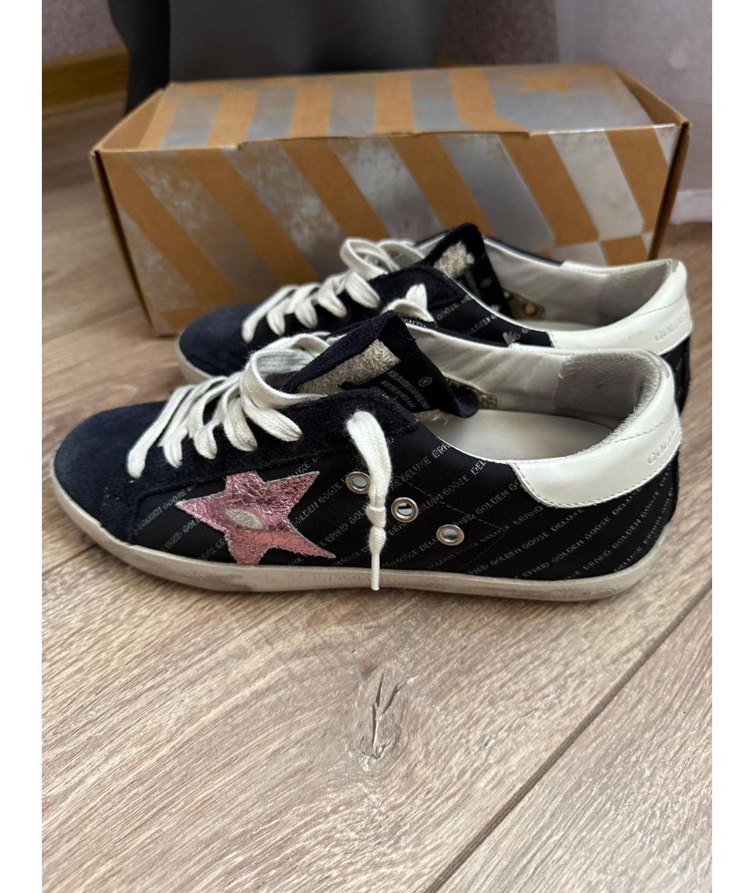 GOLDEN GOOSE DELUXE BRAND Темно-синие кожаные кеды, фото 8