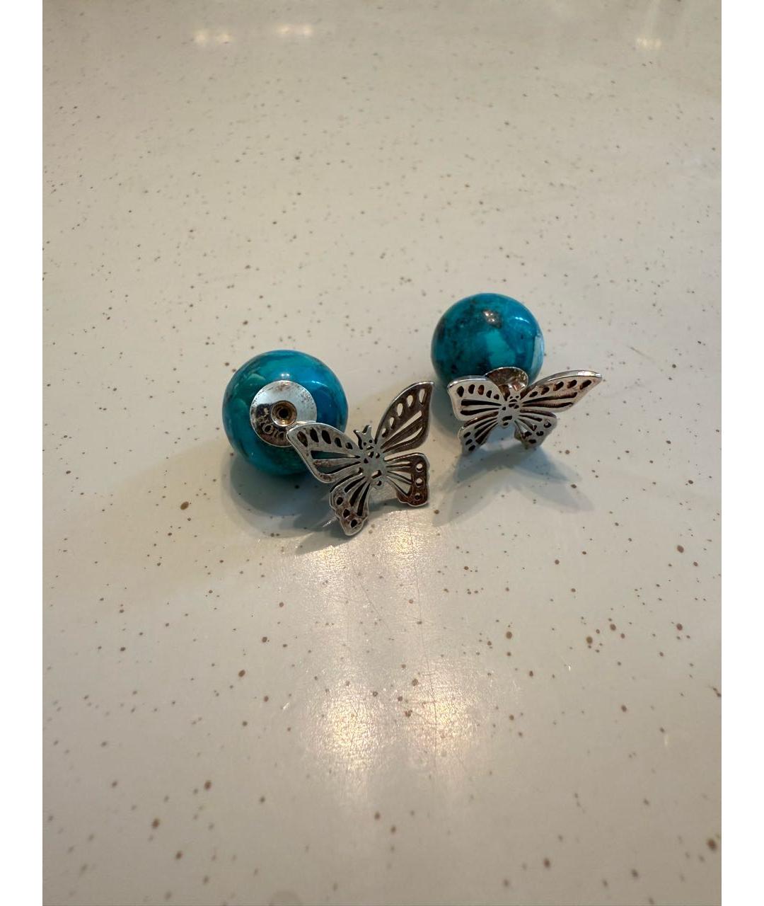 CHRISTIAN DIOR Серебряные металлические серьги, фото 5