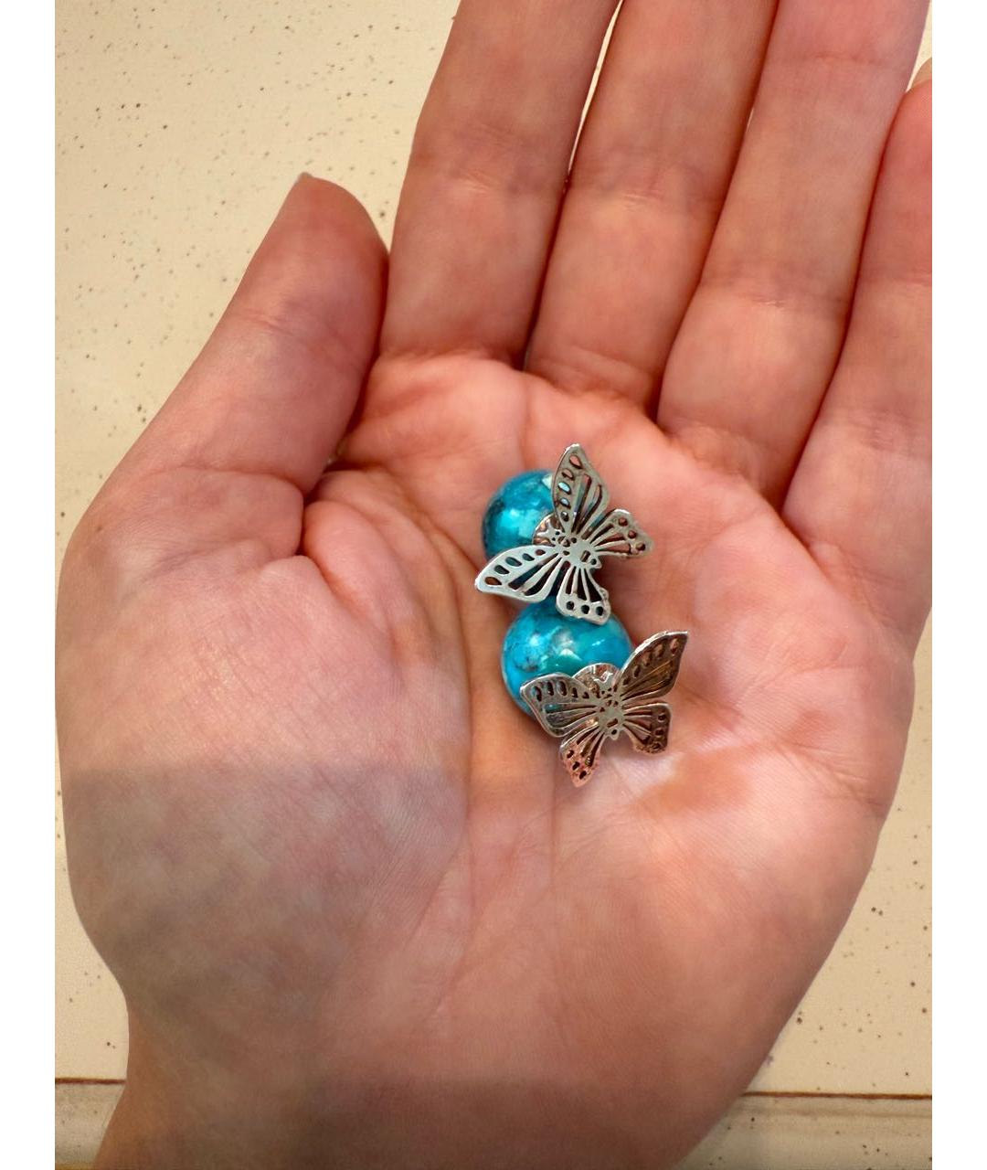 CHRISTIAN DIOR Серебряные металлические серьги, фото 3