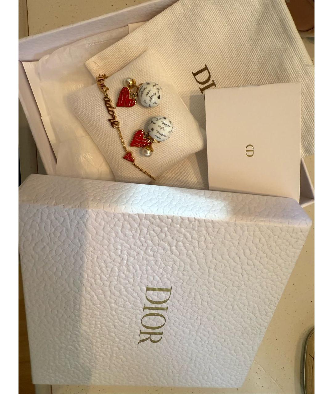 CHRISTIAN DIOR Золотой металлический комплект, фото 3