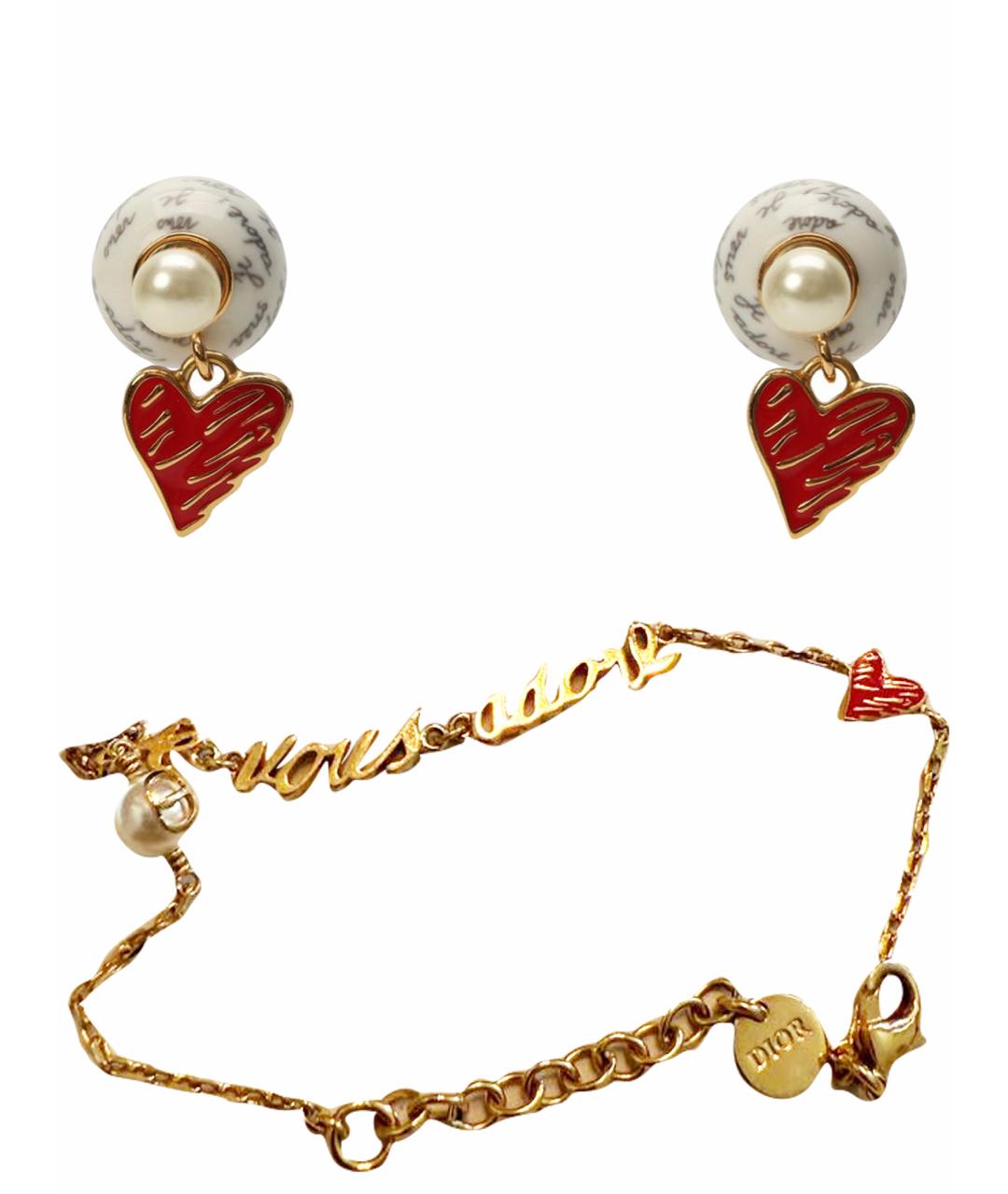 CHRISTIAN DIOR Золотой металлический комплект, фото 1