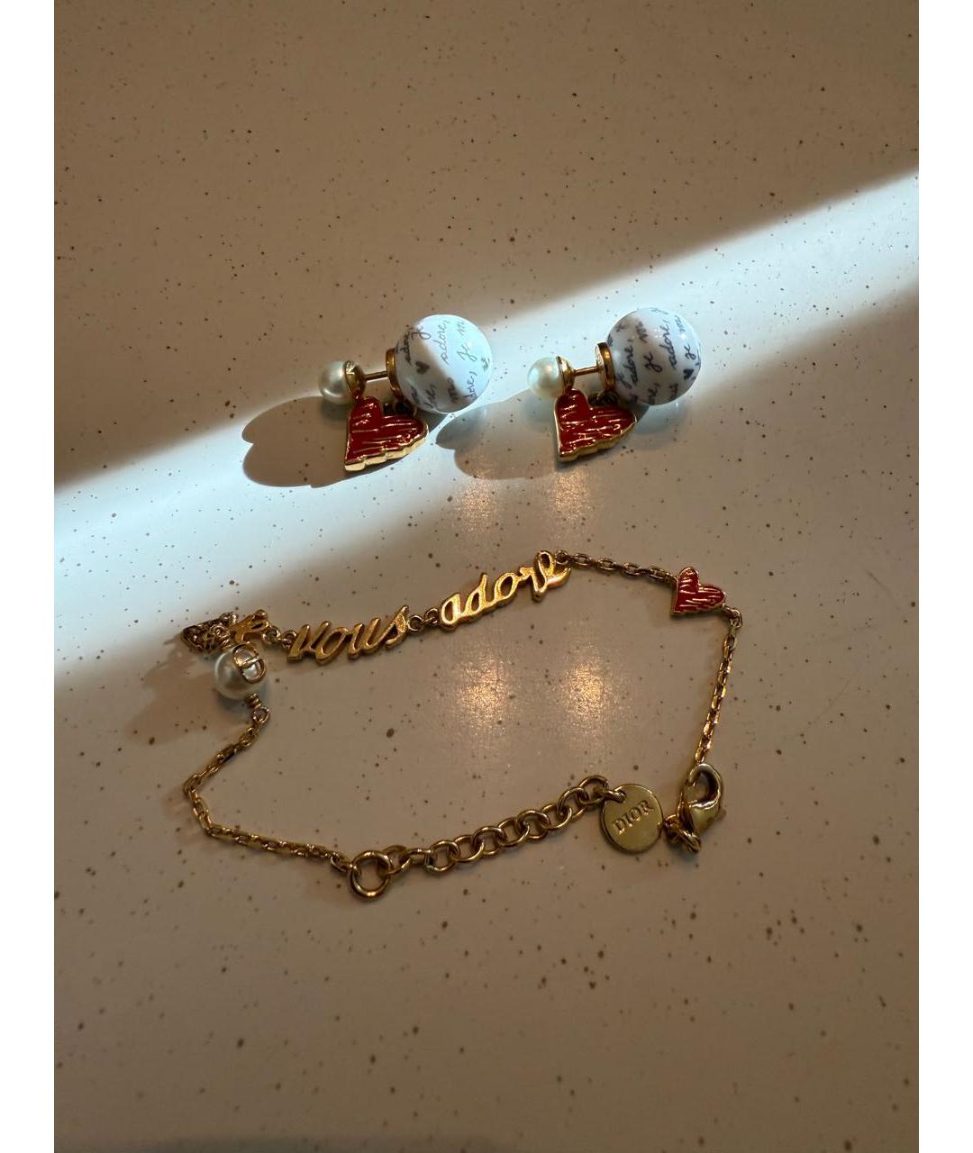 CHRISTIAN DIOR Золотой металлический комплект, фото 2