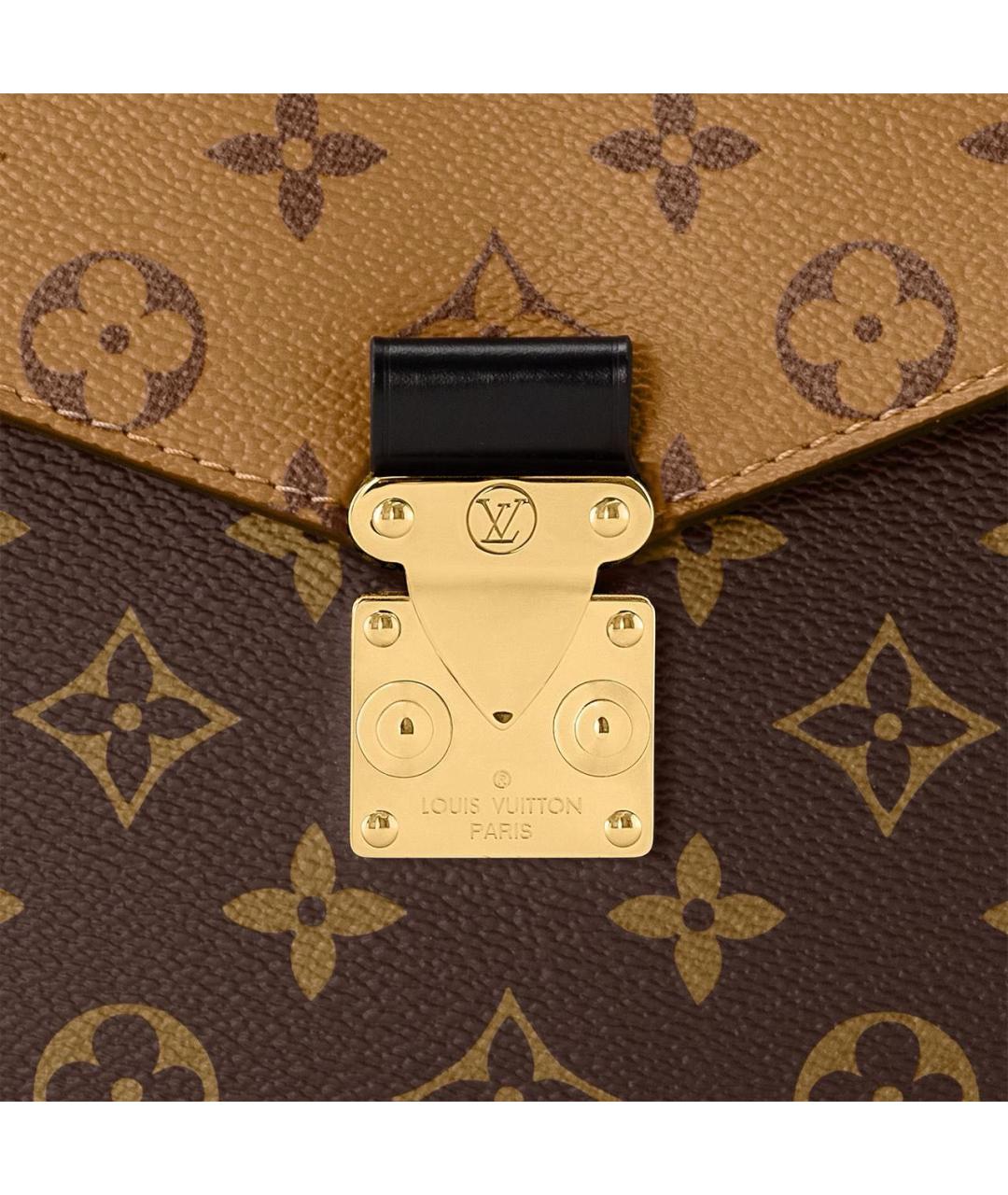 LOUIS VUITTON Коричневая сумка с короткими ручками, фото 4