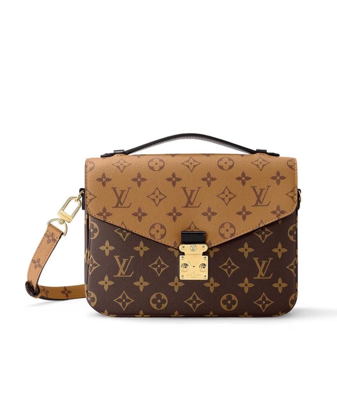 LOUIS VUITTON Коричневая сумка с короткими ручками, фото 1