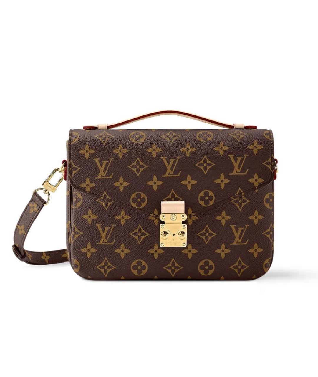 LOUIS VUITTON Коричневая сумка с короткими ручками, фото 1