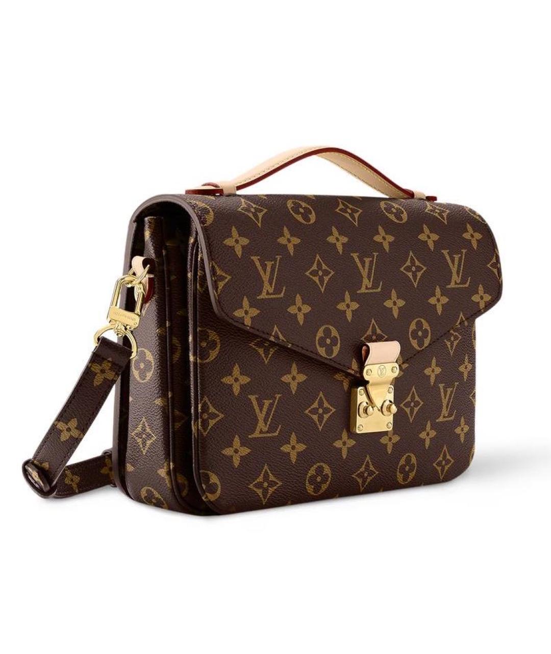 LOUIS VUITTON Коричневая сумка с короткими ручками, фото 2