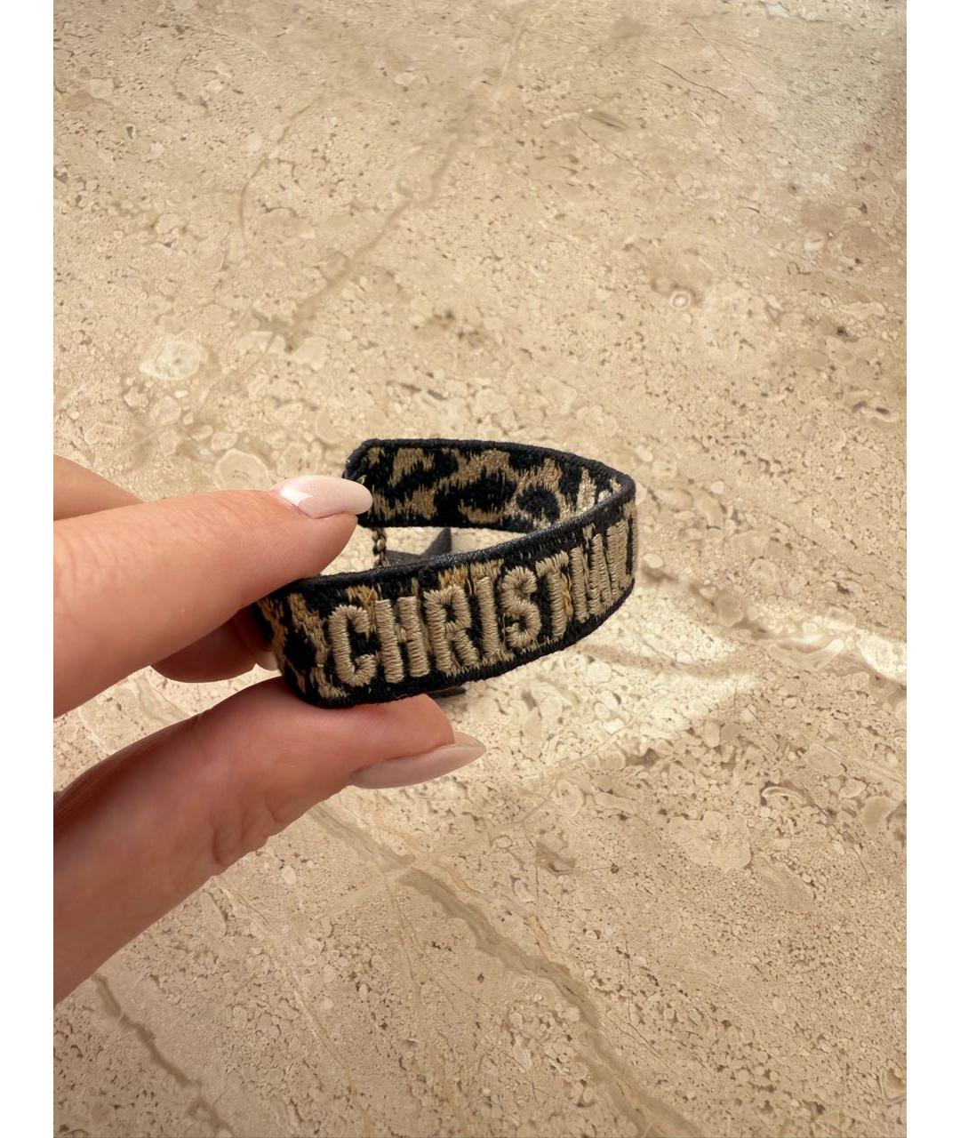 CHRISTIAN DIOR Коричневый браслет, фото 3