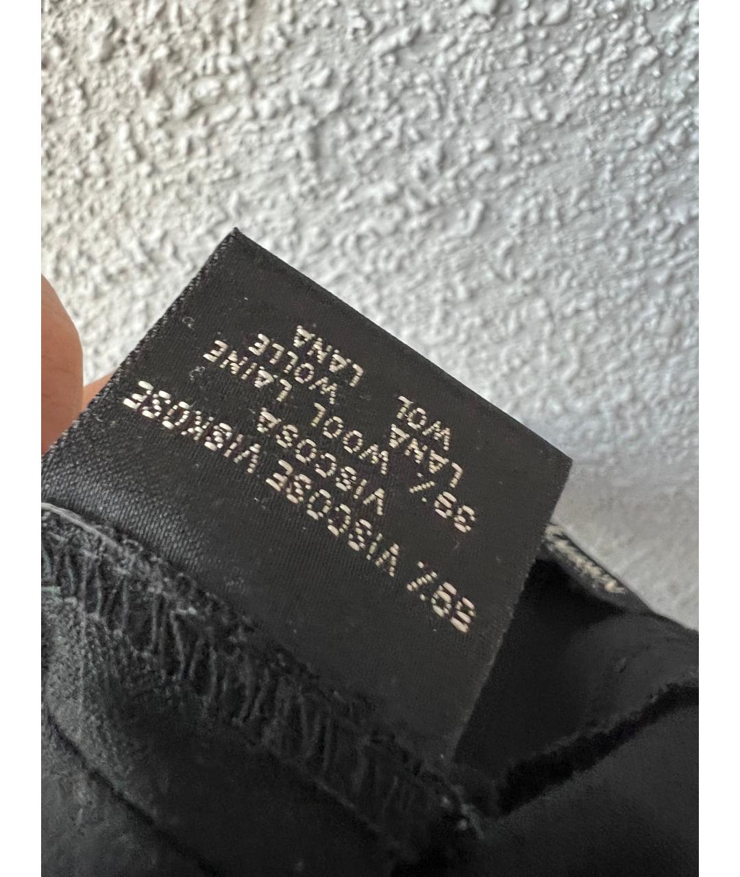 RALPH LAUREN Черные брюки широкие, фото 4