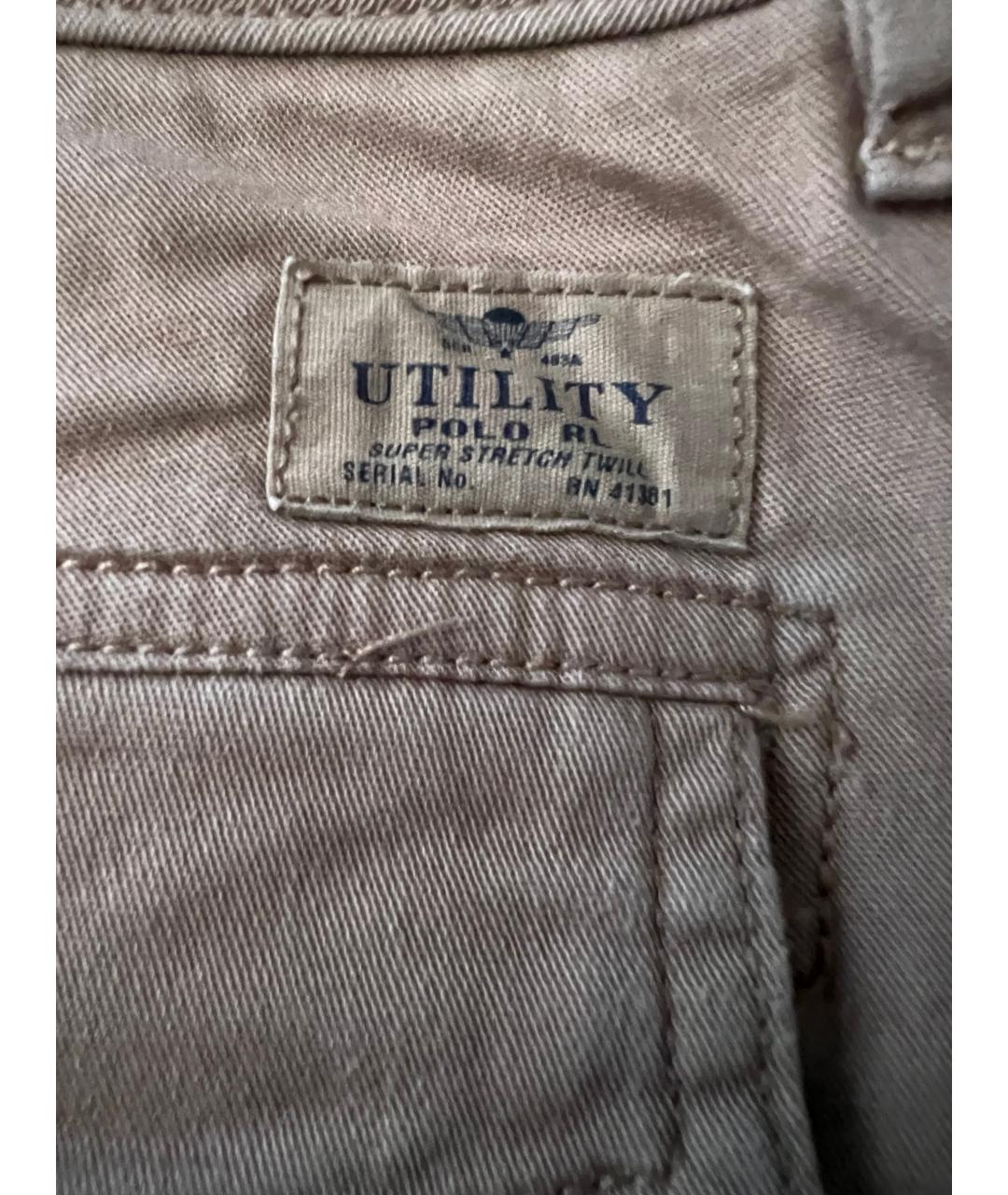 RALPH LAUREN Коричневые брюки узкие, фото 6