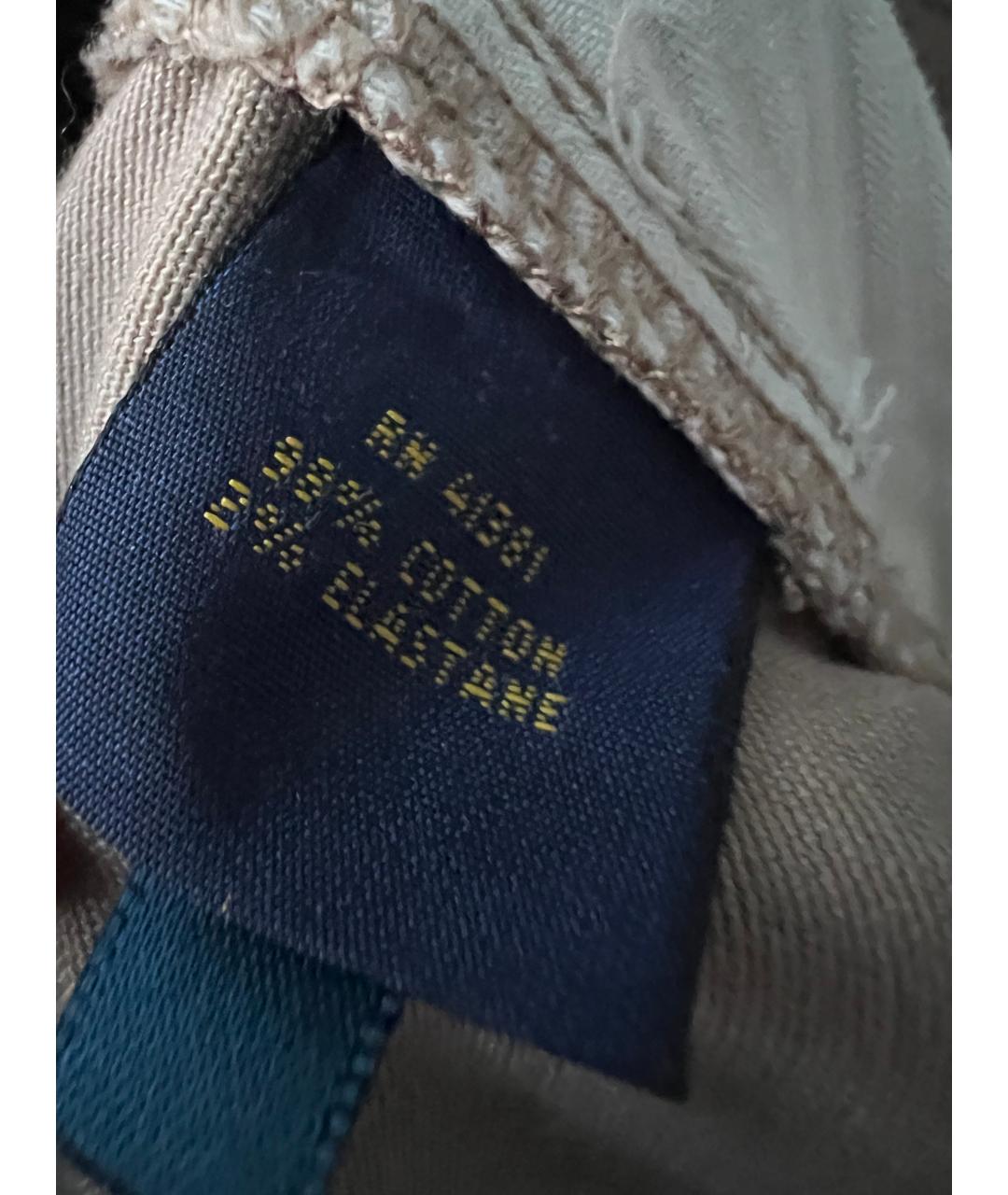 RALPH LAUREN Коричневые брюки узкие, фото 9