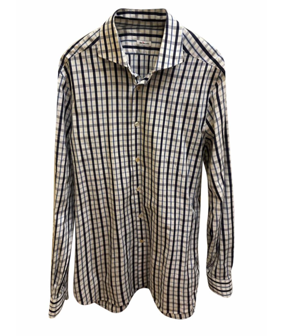 KITON Белая хлопковая кэжуал рубашка, фото 1
