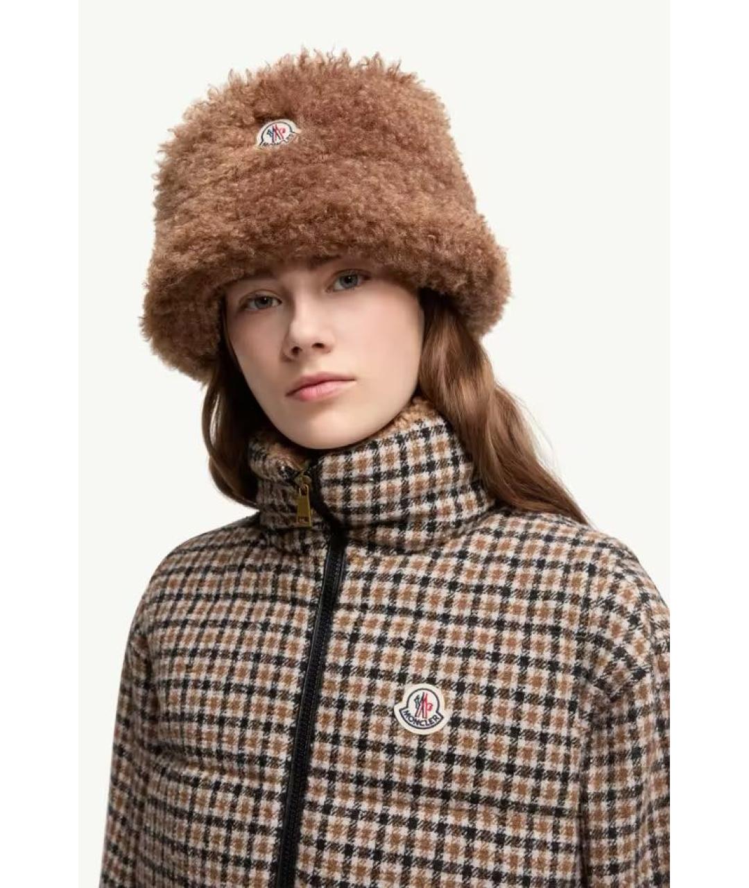 MONCLER Коричневая хлопковая панама, фото 2