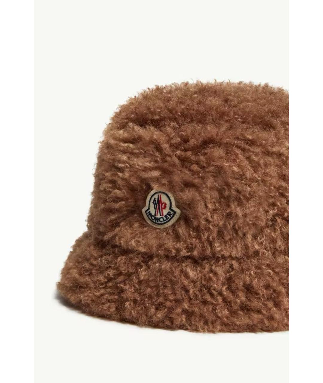 MONCLER Коричневая хлопковая панама, фото 3
