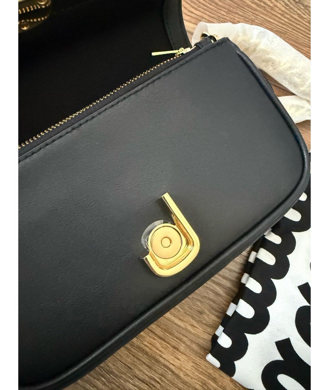 MARC JACOBS Черная кожаная сумка через плечо, фото 5