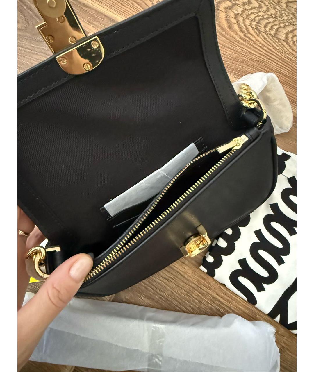 MARC JACOBS Черная кожаная сумка через плечо, фото 4