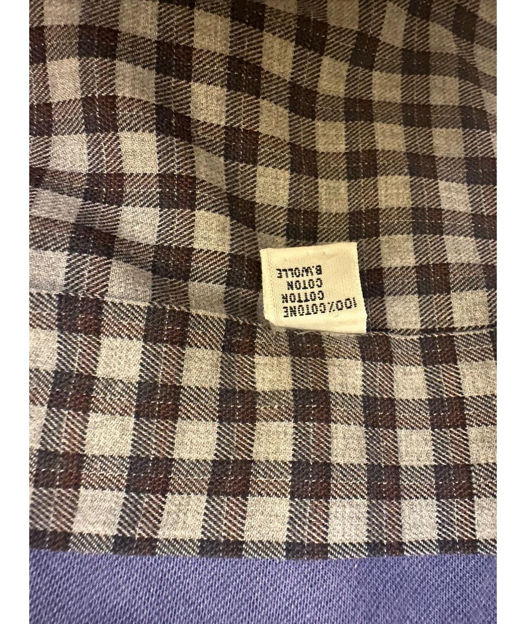 KITON Антрацитовая хлопковая кэжуал рубашка, фото 7