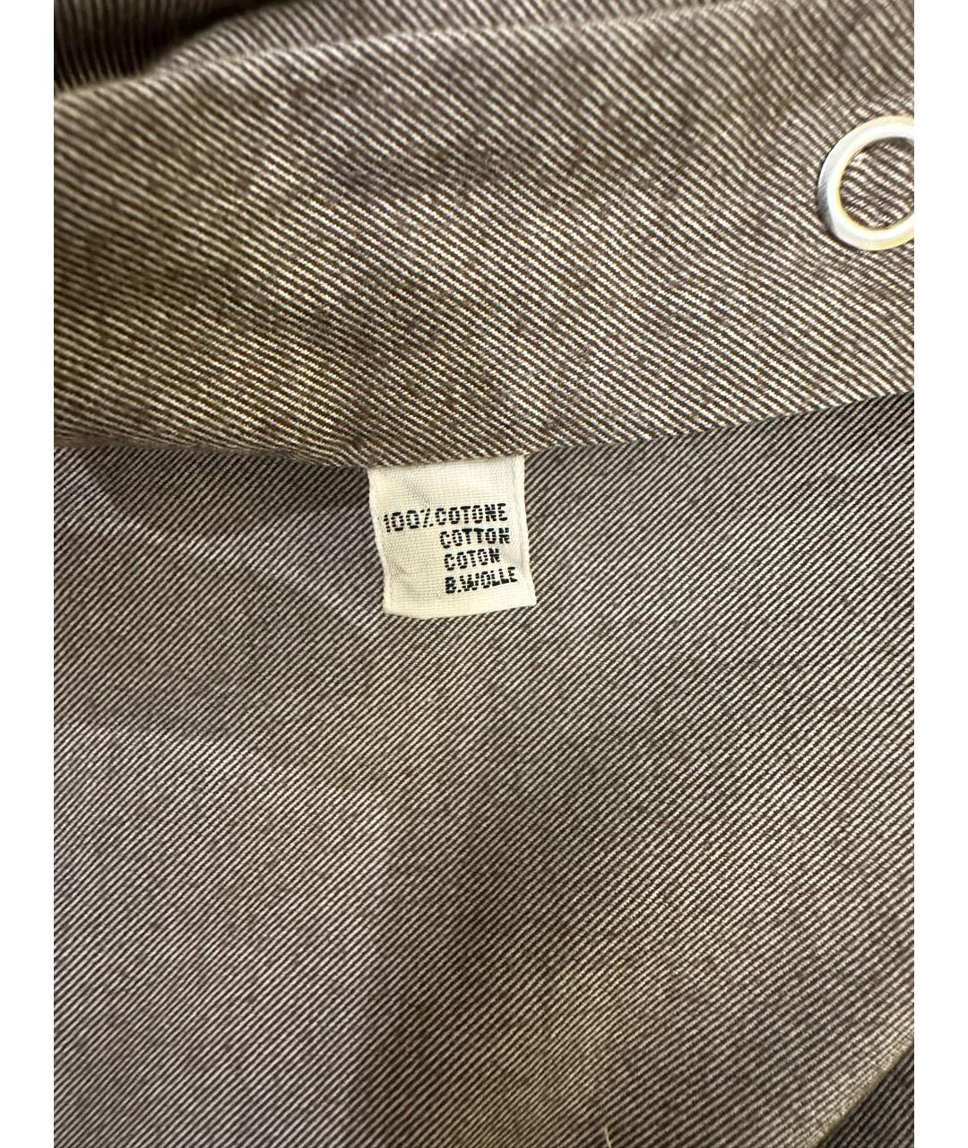 KITON Бежевая хлопковая кэжуал рубашка, фото 7