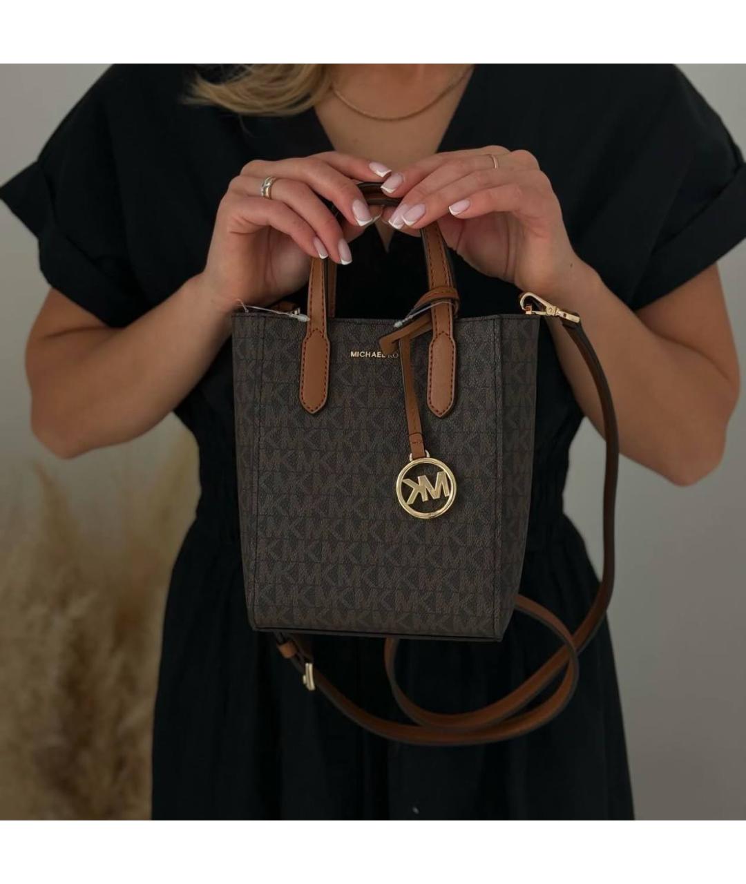 MICHAEL KORS Коричневая сумка через плечо, фото 7