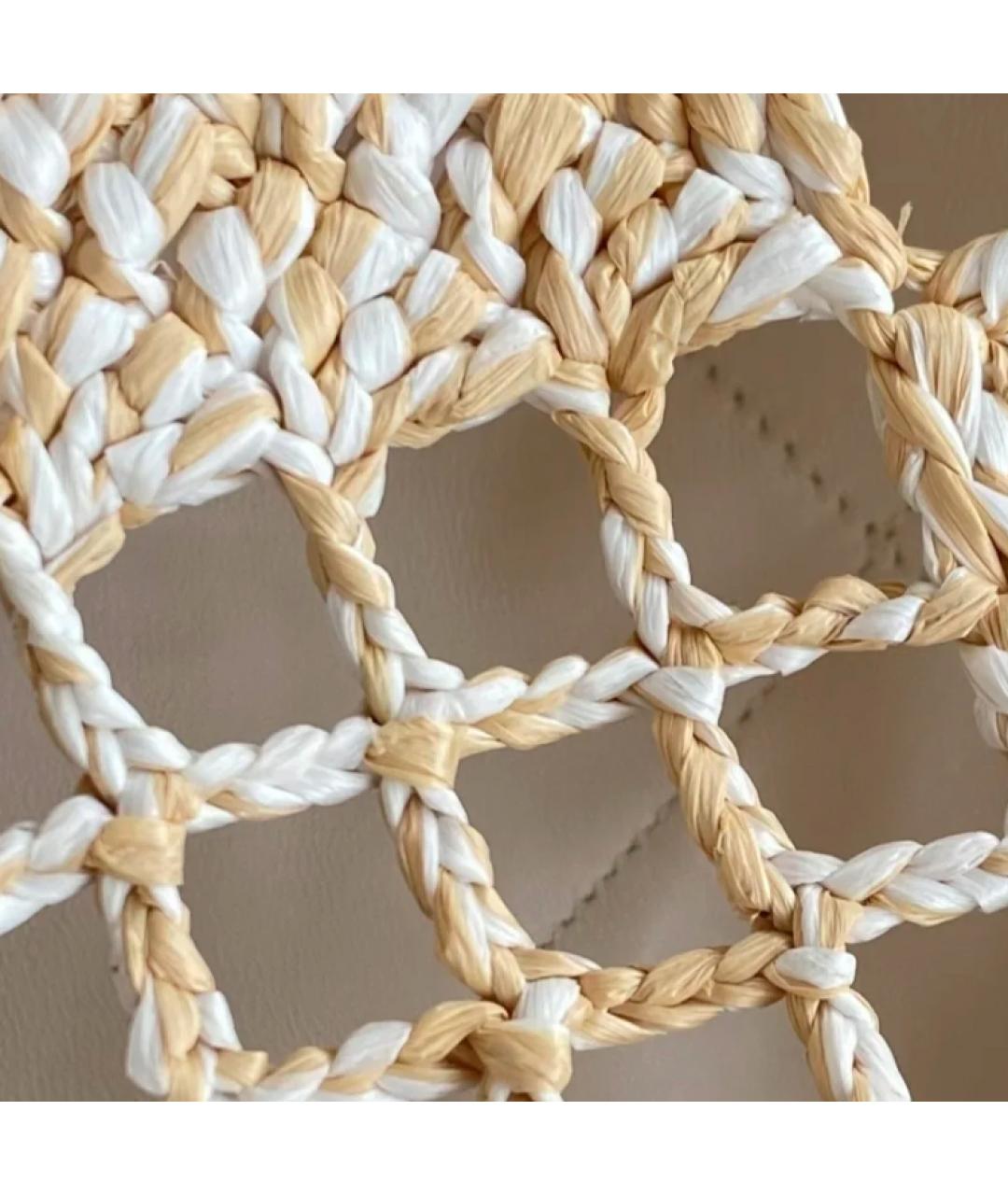 CHANEL Бежевая сумка через плечо, фото 8