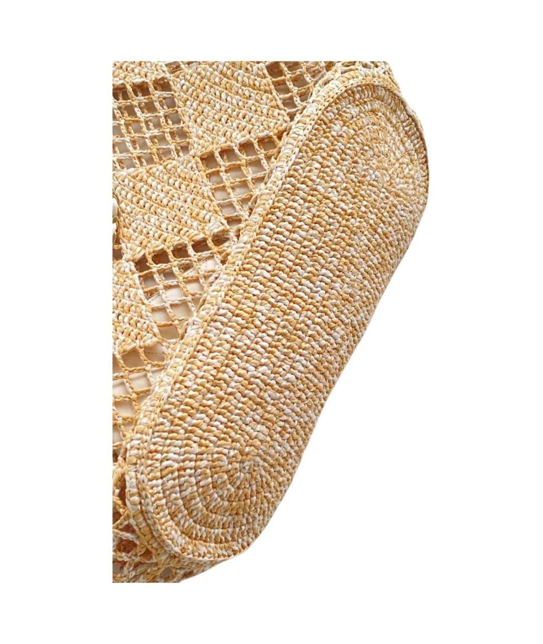 CHANEL Бежевая сумка через плечо, фото 6