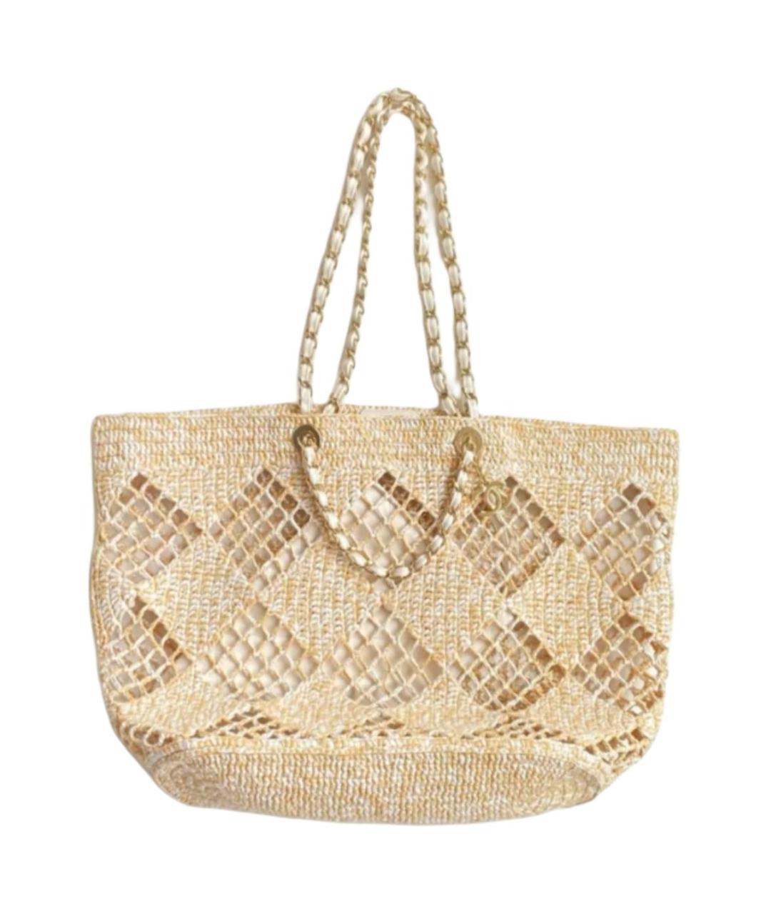 CHANEL Бежевая сумка через плечо, фото 1