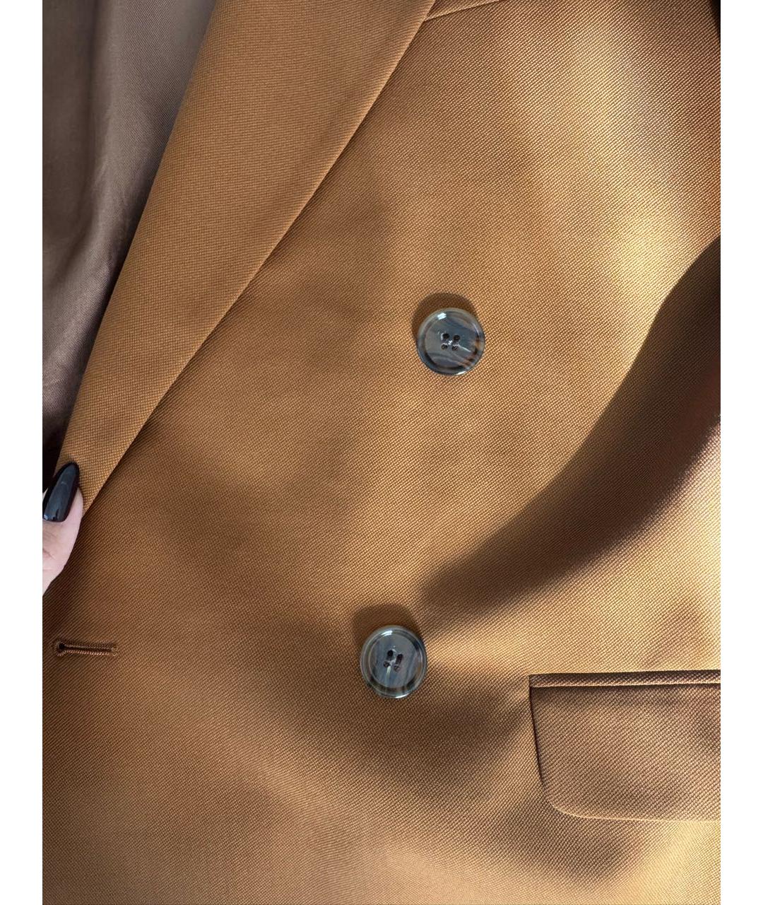 ACNE STUDIOS Коричневый шерстяной жакет/пиджак, фото 5