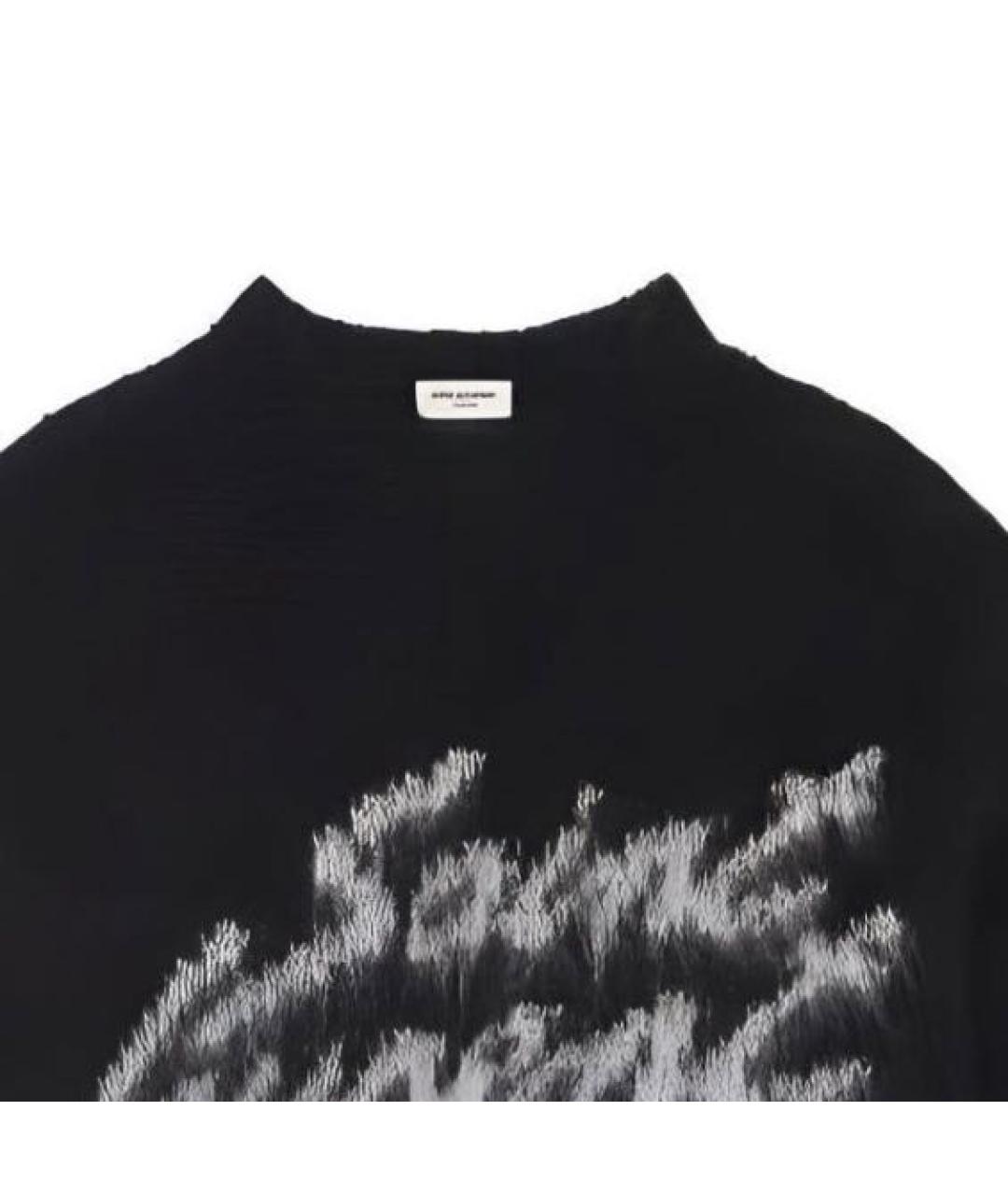 SAINT LAURENT Черный шерстяной джемпер / свитер, фото 3