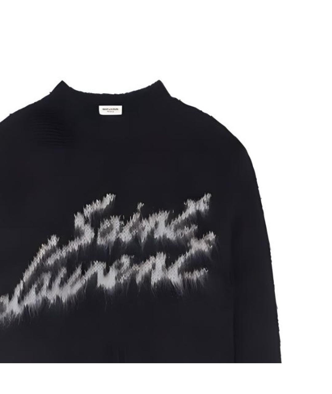 SAINT LAURENT Черный шерстяной джемпер / свитер, фото 4