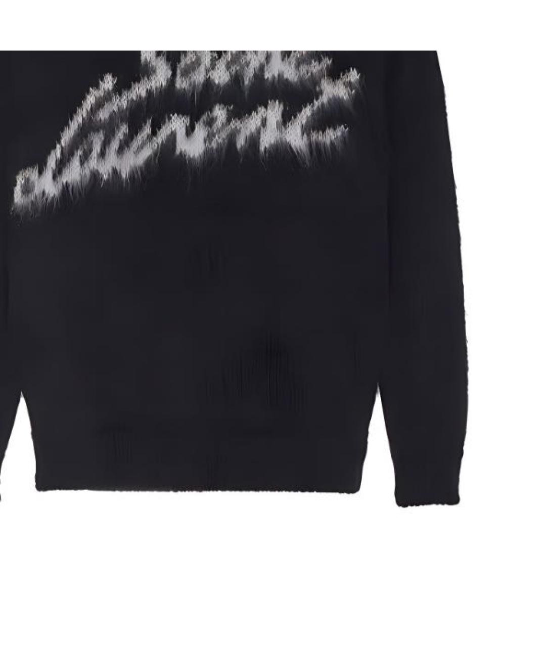 SAINT LAURENT Черный шерстяной джемпер / свитер, фото 6