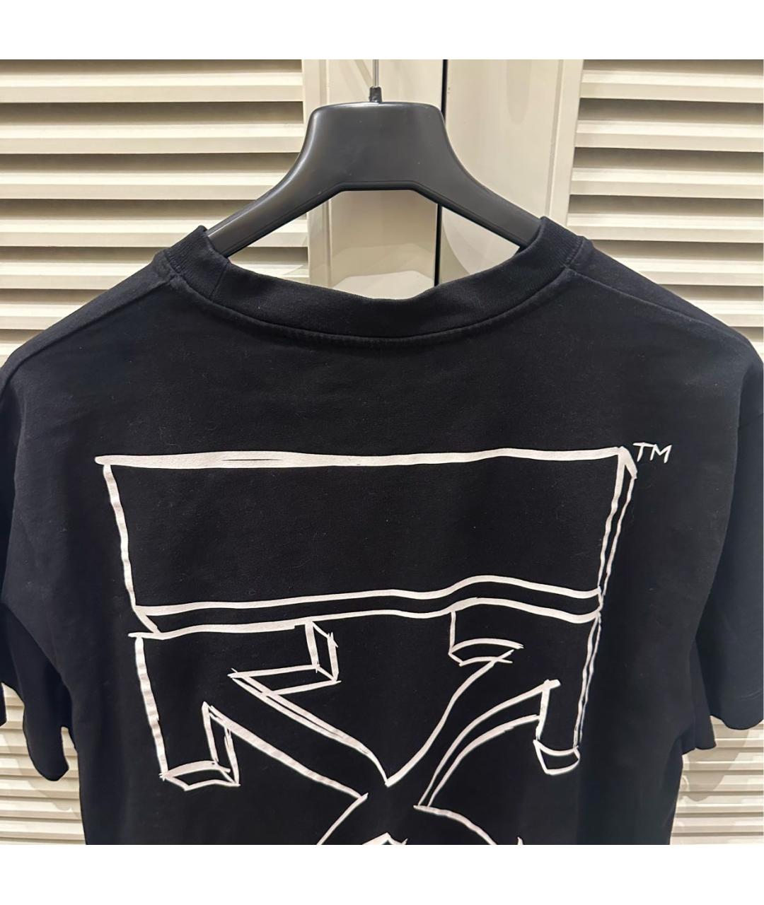 OFF-WHITE Черная хлопковая майка, фото 3