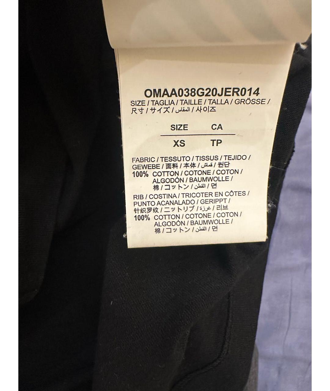 OFF-WHITE Черная хлопковая майка, фото 6
