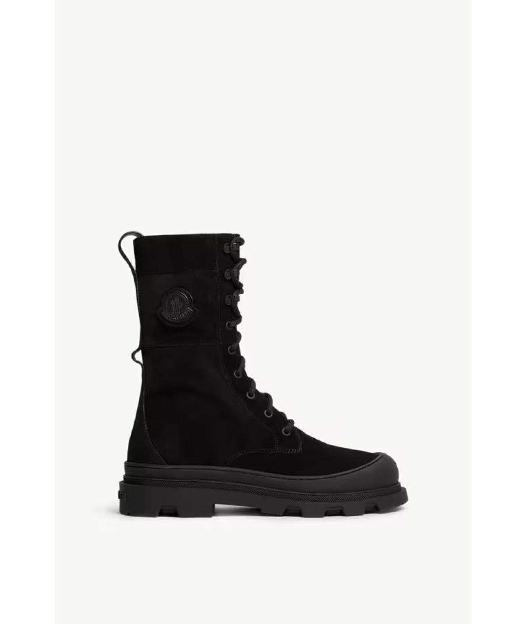 MONCLER Черные кожаные ботинки, фото 8