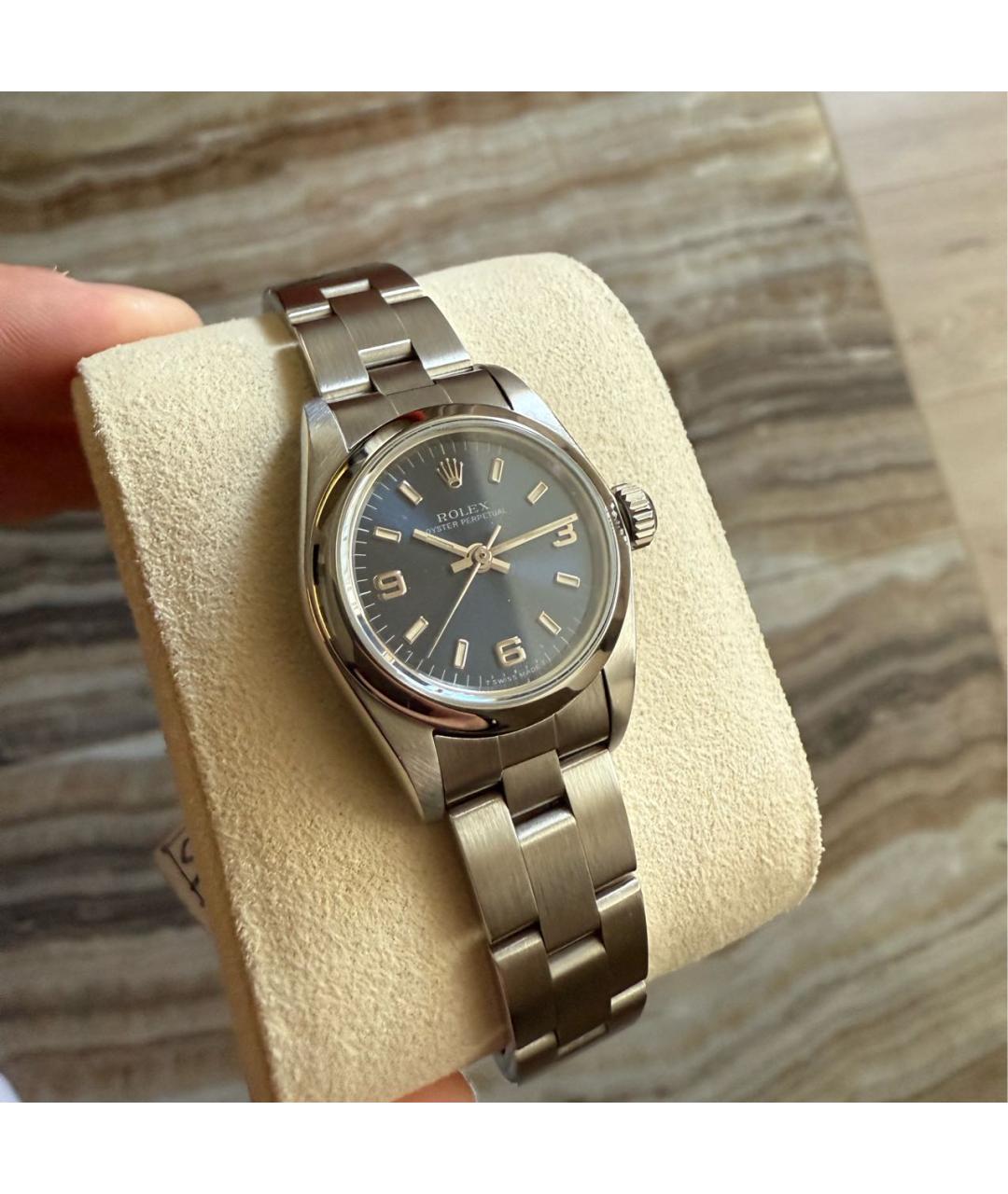 ROLEX Голубые часы, фото 5