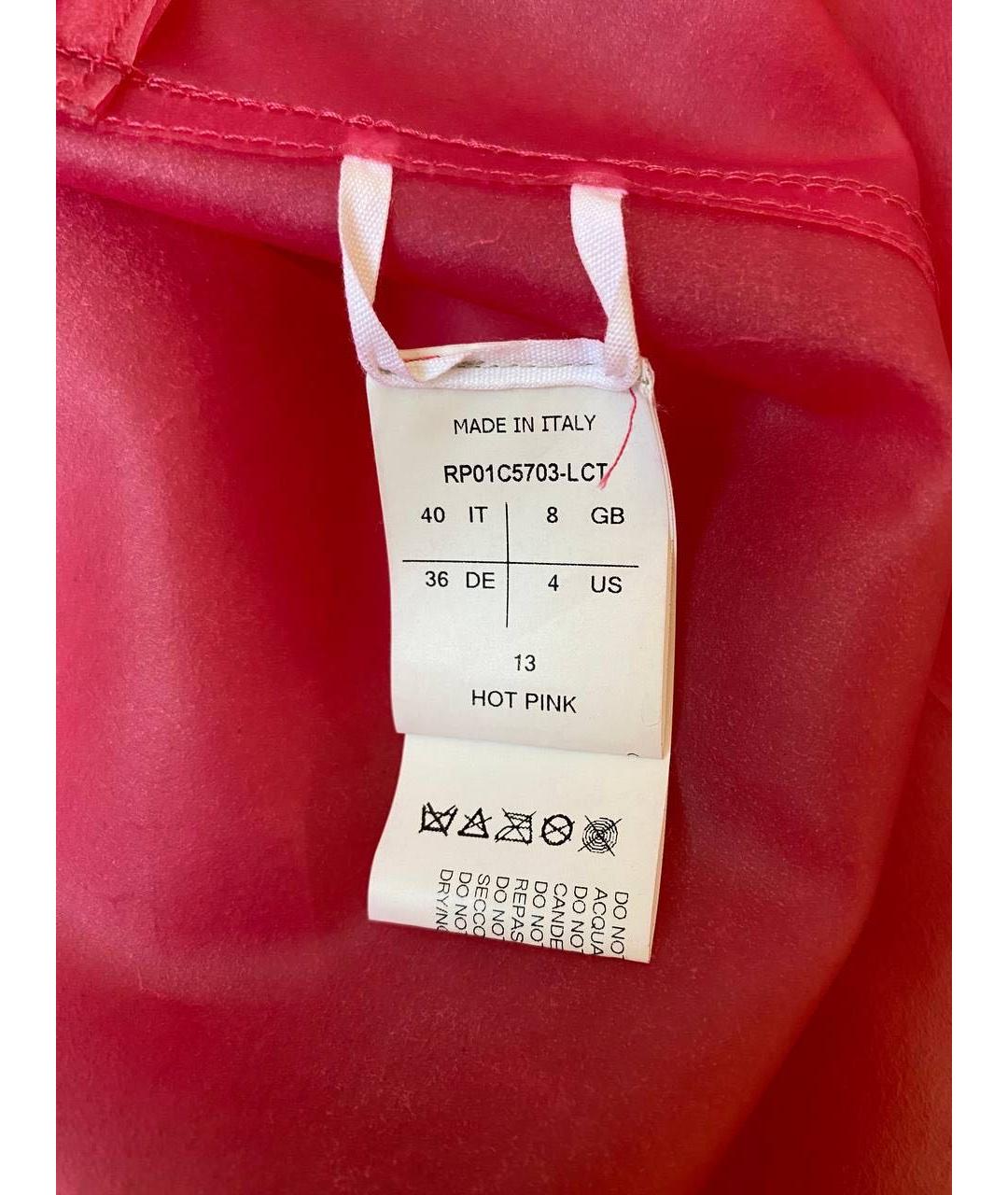 RICK OWENS Розовая кожаная куртка, фото 6
