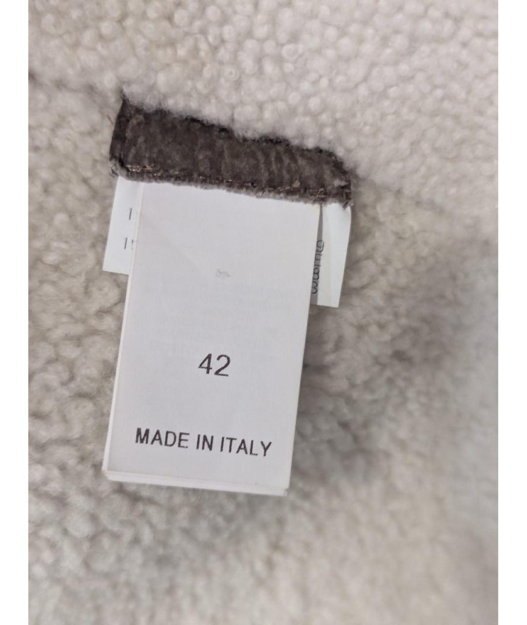 BRUNELLO CUCINELLI Коричневая замшевая дубленка, фото 5